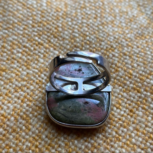 Unakite Stone Ring - Picture 3 of 5